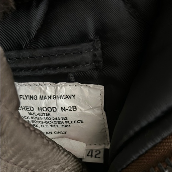 Men's Brown bomber Jacket with Fur Trim (Barney’s NYC) - Picture 4 of 11